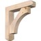 Ekena Millwork Westlake Craftsman Smooth Bracket w/ Offset Brace, Douglas Fir, 5 1/2"W x 24"D x 24"H BKT0604X24X24WTL04SDF - alternate 1